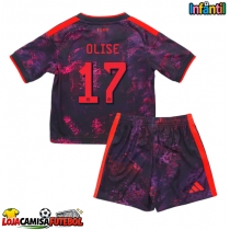 Camisa de Futebol Bayern Munich Michael Olise #17 Equipamento Alternativo Infantil 2026-27 Manga Curta (+ Calças curtas)